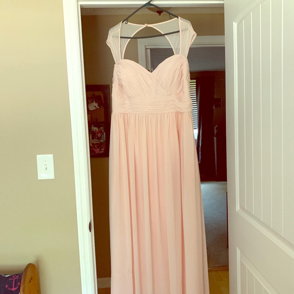 Cap sleeve bridesmaid dress